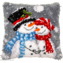 Vervaco, kit coussin au point noué Bonhommes de neige (PN0202523)