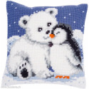 Vervaco, kit coussin Ours blanc et pingouin (PN0000785)