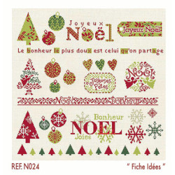 LiliPoints, Grille motifs pour Noël (N024)