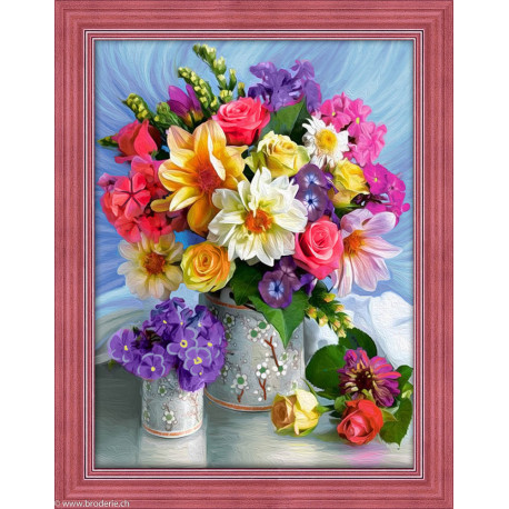 Artibalta, kit diamant bouquet de fleurs - Bright Flowers (AZ-1623)