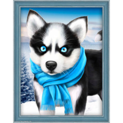 Artibalta, kit diamant Husky - Blue Eye Husky (AZ-1540)