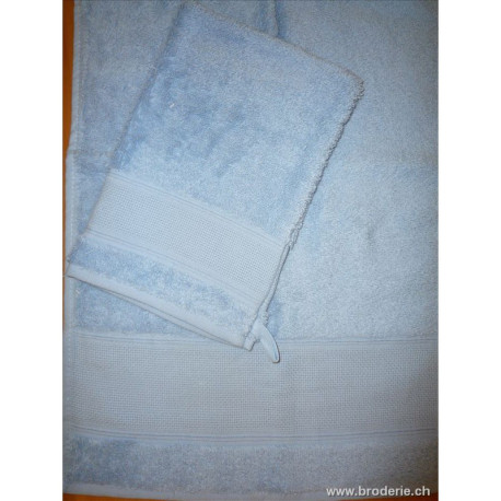 Stafil, linge éponge 33 x 55cm bleu moyen (STA34-50)