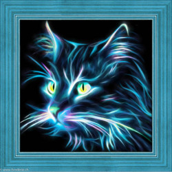 Artibalta, kit diamant Neon Cat (AZ-1709)