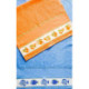 Ricami, Linge éponge orange avec oranges (CU00386ORA)