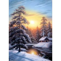 Wizardi, kit diamant Winter Sunrise (WIWD2611)