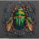 Abris Art, kit perles Emerald beetle (AAMB-105)