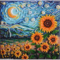 Abris Art, kit perles Sunflowers in night’s embrace (AAMB-111)