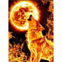 Artibalta, kit diamant Fire Wolf (AM-1855)