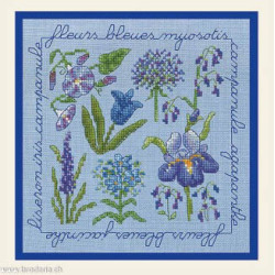 Bonheur des Dames, kit Fleurs bleues (BD2287)