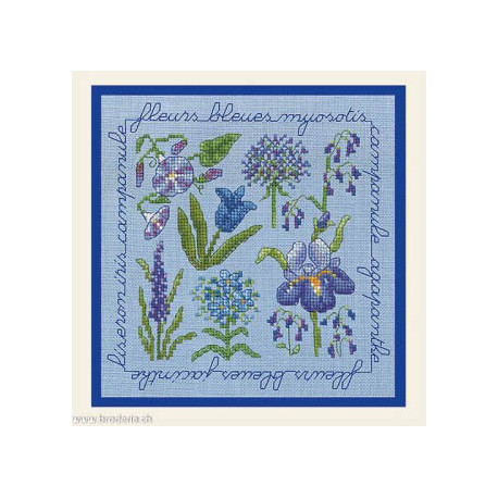 Bonheur des Dames, kit Fleurs bleues (BD2287)