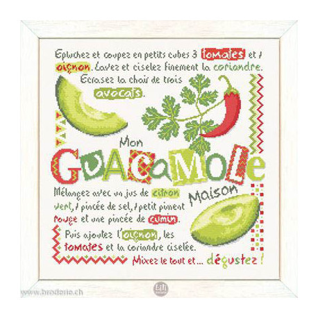 LiliPoints, Grille Gourmandise - Le guacamole (G053)