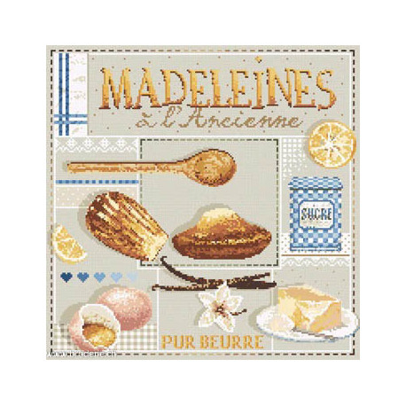 Madame la Fée, grille Madeleines à l'Ancienne (FEE185)