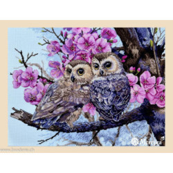 Merejka, kit Two Owls in Spring Blossom (MEK-228)