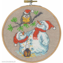 Permin, kit Owl & snowman (PE13-4200)