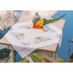 Vervaco, kit imprimé nappe Maison d'oiseaux (PN0021400)