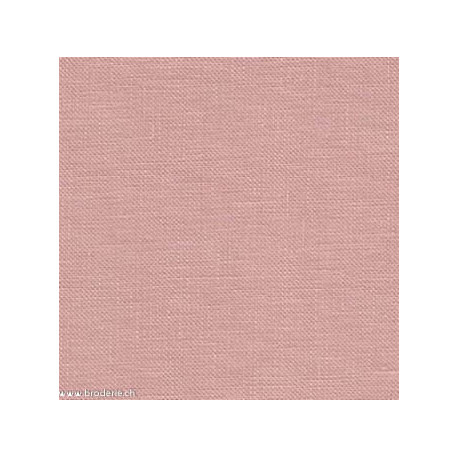 Zweigart, Lin Belfast 12.6 fils/cm vieux rose (3609-4042)