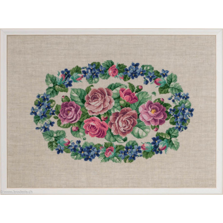 Permin, kit couronne de violettes et de roses (PE70-9585)