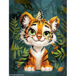 ArtCity, kit diamant Tiger cub and butterfly (ACVA829)