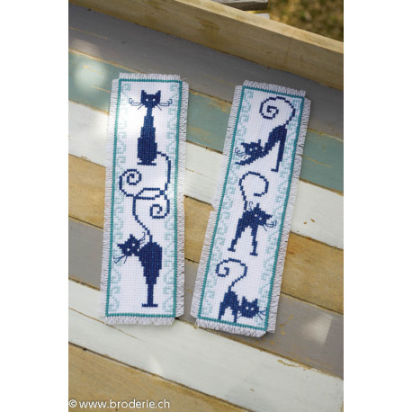 Vervaco, kit 2 signets chats silhouettes (PN0146948)