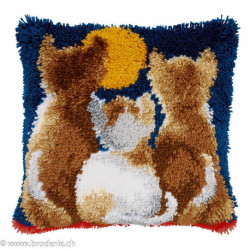 Vervaco, kit coussin trois chatons dans la nuit (PN0021651)