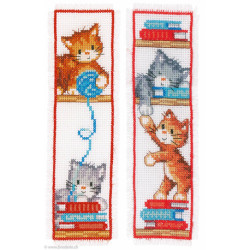 Vervaco, kit lot de 2 marque-page Chatons ludiques (PN0165211)