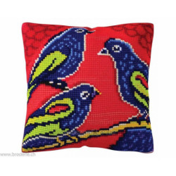 Collection d'Art, kit coussin points comptés oiseaux moderne (CADE5473CC)