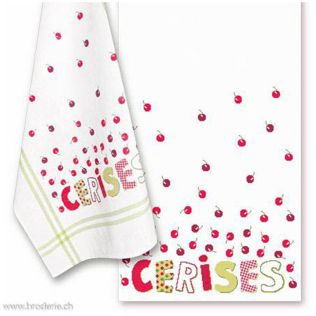 LiliPoints, Grille Petits Torchons - Cerises (PT07)