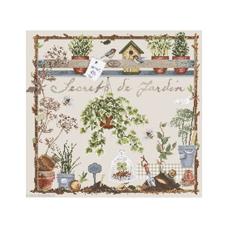 Madame la Fée, grille "Secrets de jardin" (FEE136)