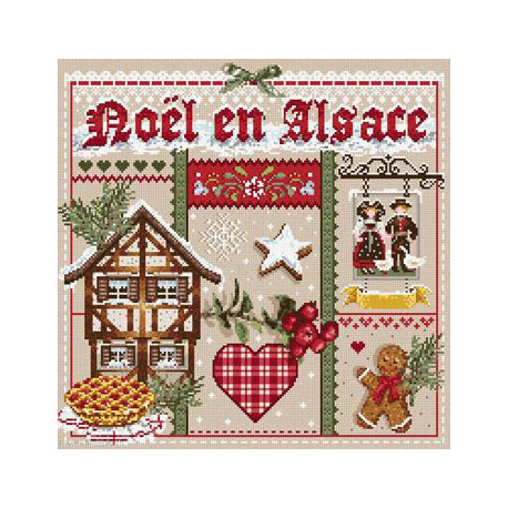 Madame la Fée, grille Noël en Alsace (FEE102)