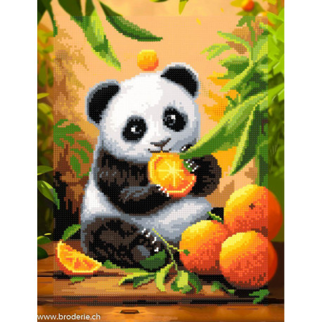 ArtCity, kit diamant Panda with oranges (ACVA825)