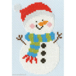 Bothy Threads, kit facile Merry - Snowman (BOSKIP6)