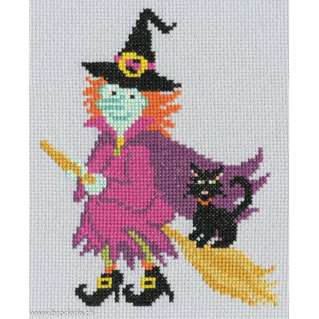 Bothy Threads, kit facile Spooky - Witch (BOJUMP5)