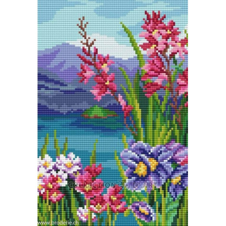 Collection d'Art, kit diamant Mountain lake (CADE7183)