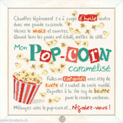 LiliPoints, Grille Gourmandise - le Pop Corn (G055)