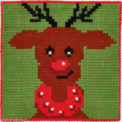 Permin, kit enfant canevas peint Rudolf (PE9391)