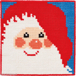 Permin, kit enfant canevas peint Santa Claus (PE9392)