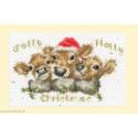 Bothy Threads, kit carte de voeux - Jolly Holly (BOXMAS75)