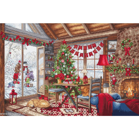 LetiStitch, kit Christmas Cabin (SLETIL8105)