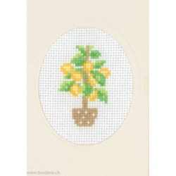 Permin, kit carte de voeux Lemon Tree (PE17-4463)