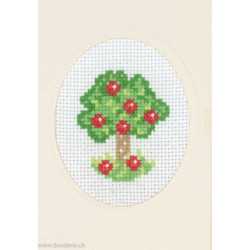 Permin, kit carte de voeux Apple tree (PE17-4460)