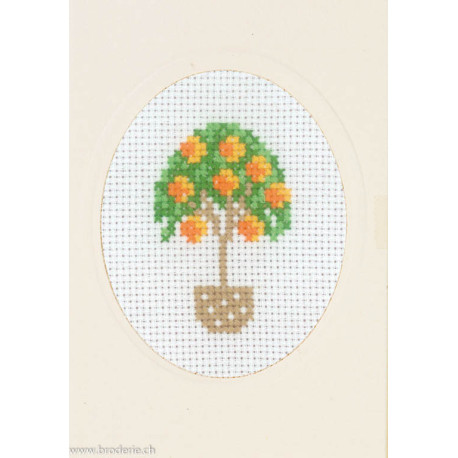 Permin, kit carte de voeux Orange tree (PE17-4461)